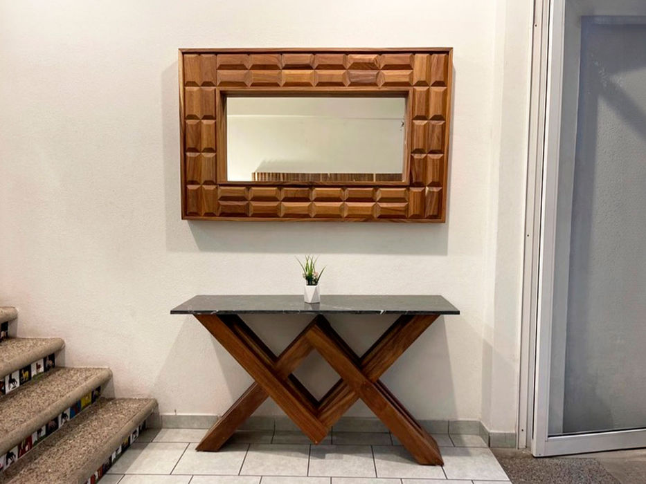 ESPEJOS DE MADERA CON BASE