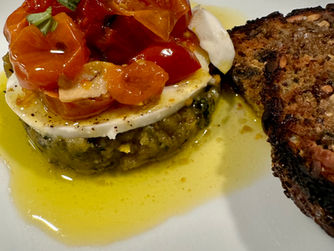  Pesto Burrata With Tomato Confit