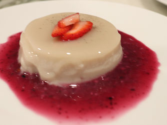 Coconut Milk Panna Cotta ~ Vegan