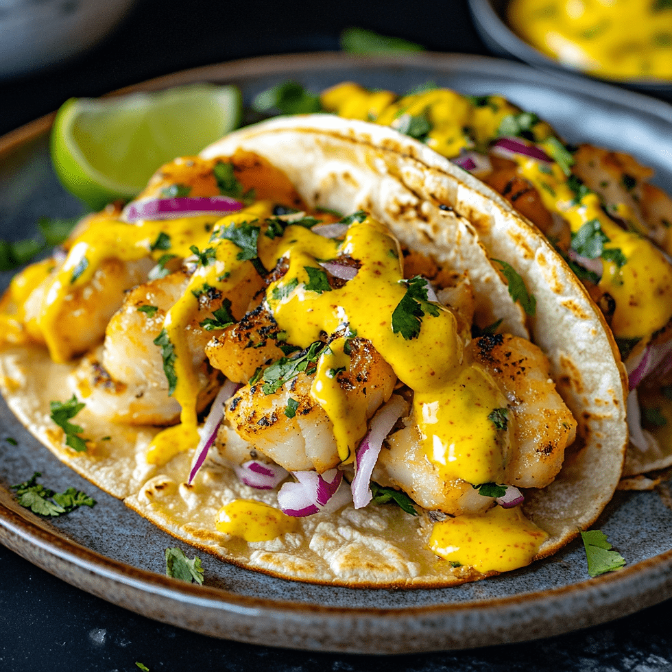 Slow Mango Fish Taco