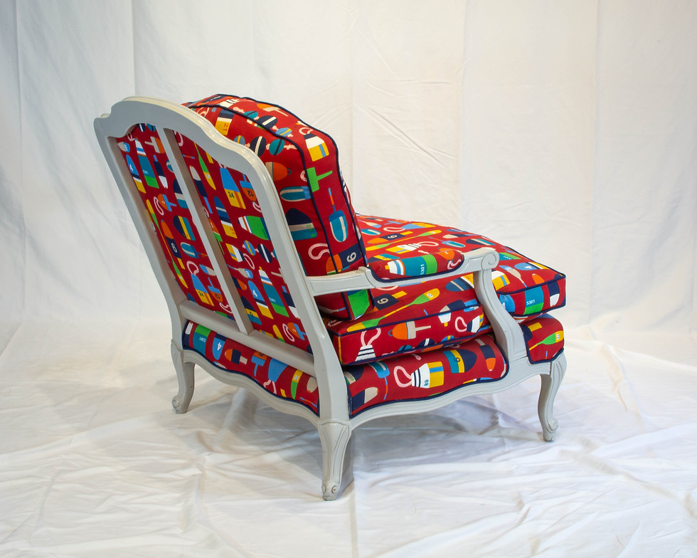 Thumbnail: Buoy Sunbrella Berger Chair & Ottoman