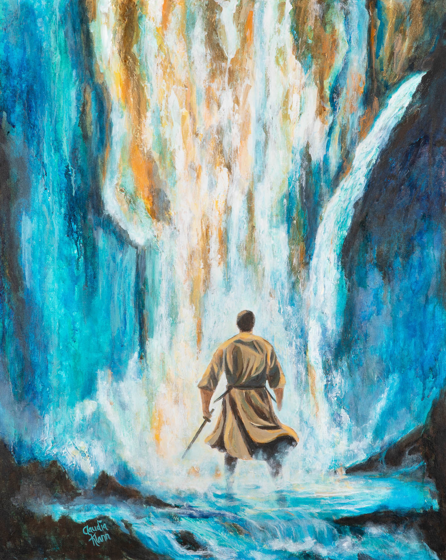 Standing in Glory Mixed-Media Acrylic