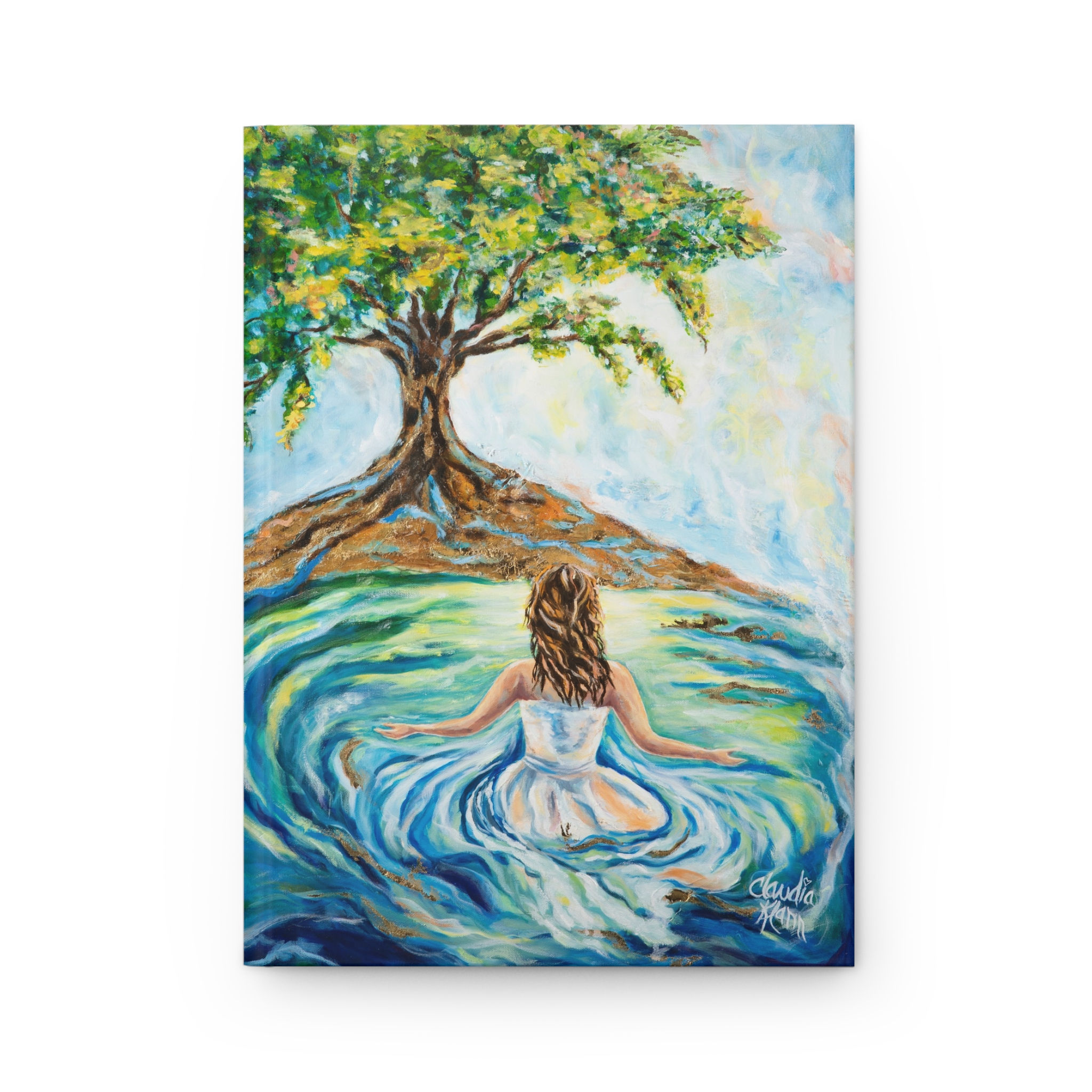 Step Into The River Hardcover Journal