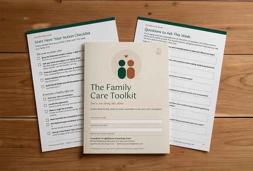 The printable Family Care Toolkit gathers caregiver worksheets in one place