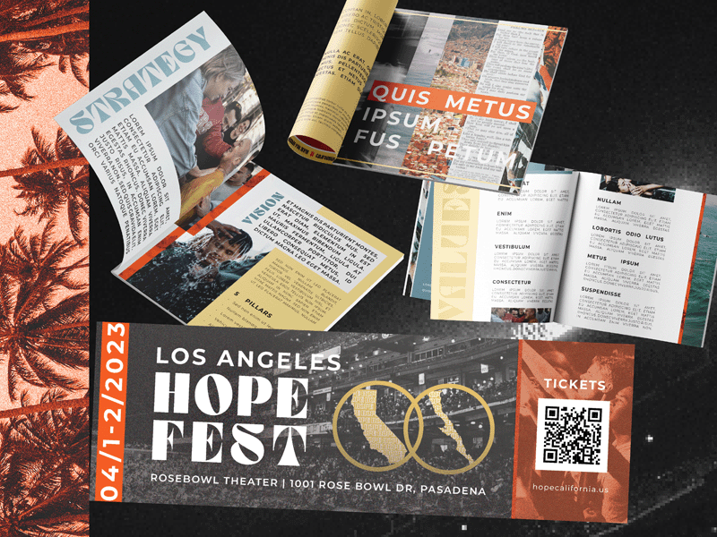 graphic design for fundraiser materials