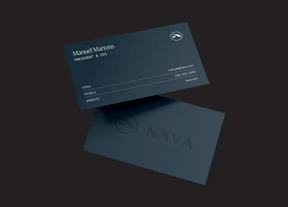 minimalist business card design