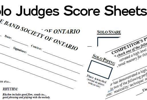 Solo Score Sheets Updated for 2026