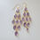 Thumbnail: Faceted Amethyst Chandelier Earrings