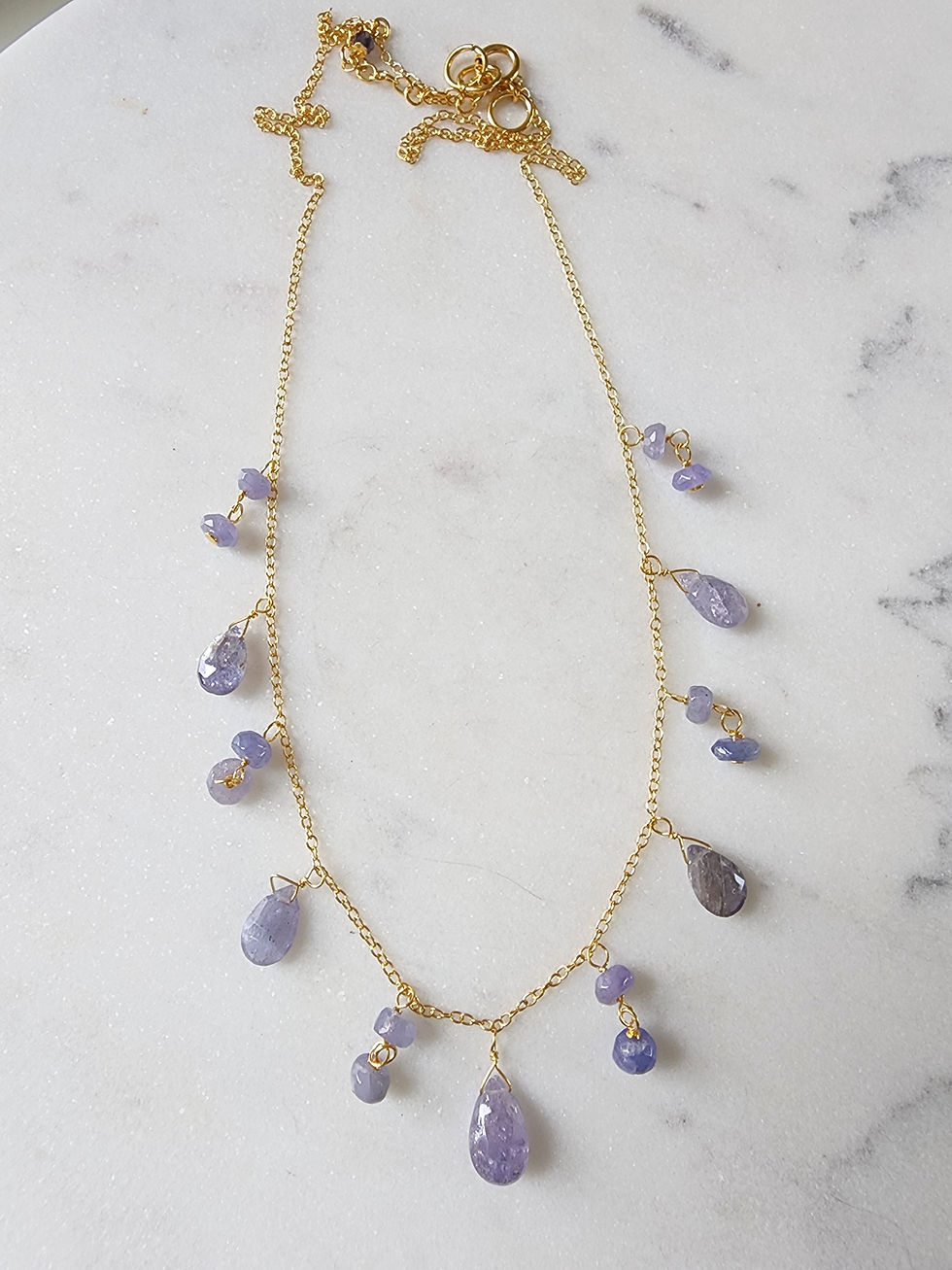 Thumbnail: Faceted Tanzanite Gemstone Necklace