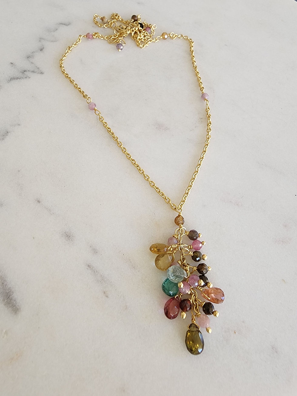 Thumbnail: Faceted Tourmaline Gemstone Cluster