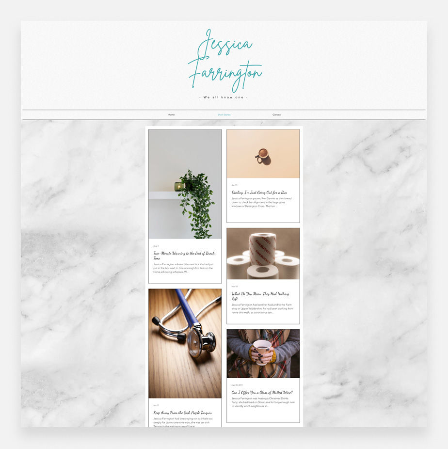 Jessica Farrington personal blog