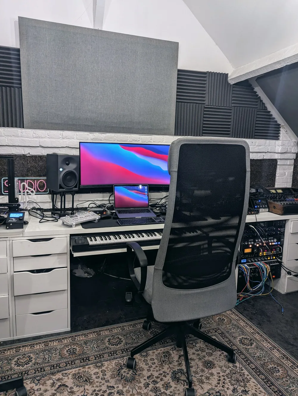La régie du studio