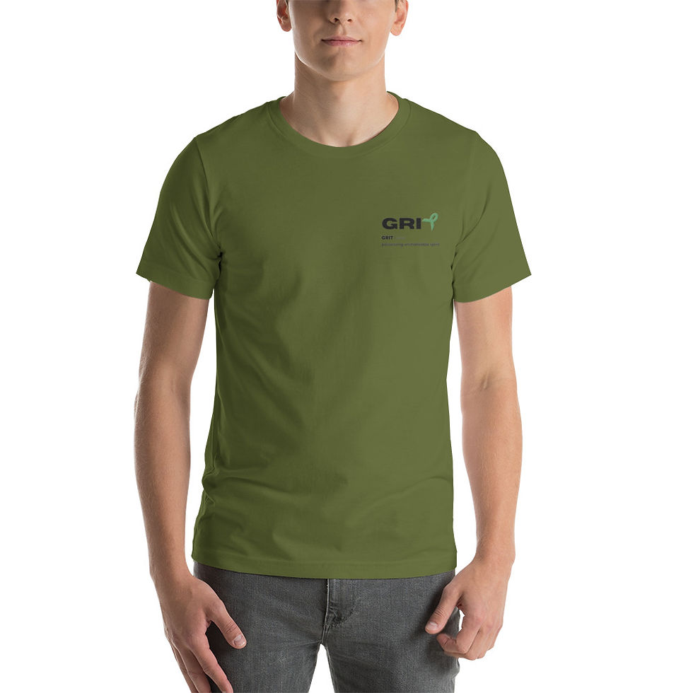 Thumbnail: Unisex T-shirt - Liver Cancer - Black Text