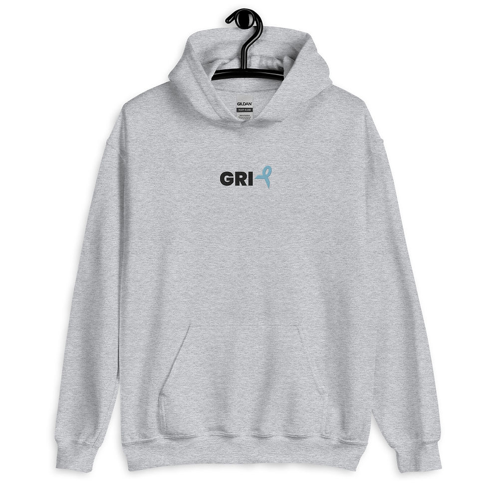 Thumbnail: Unisex Hoodie - Ovarian Cancer - Black Text