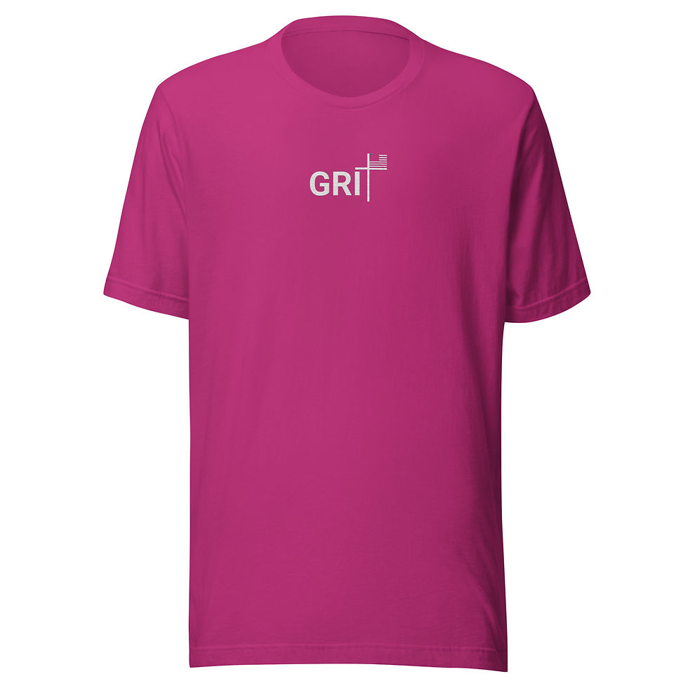 Thumbnail: Unisex T-Shirt - American Grit - White Text