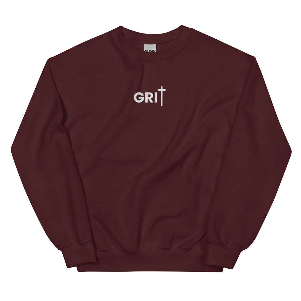 Thumbnail: Unisex Sweatshirt - Faith - White Text 