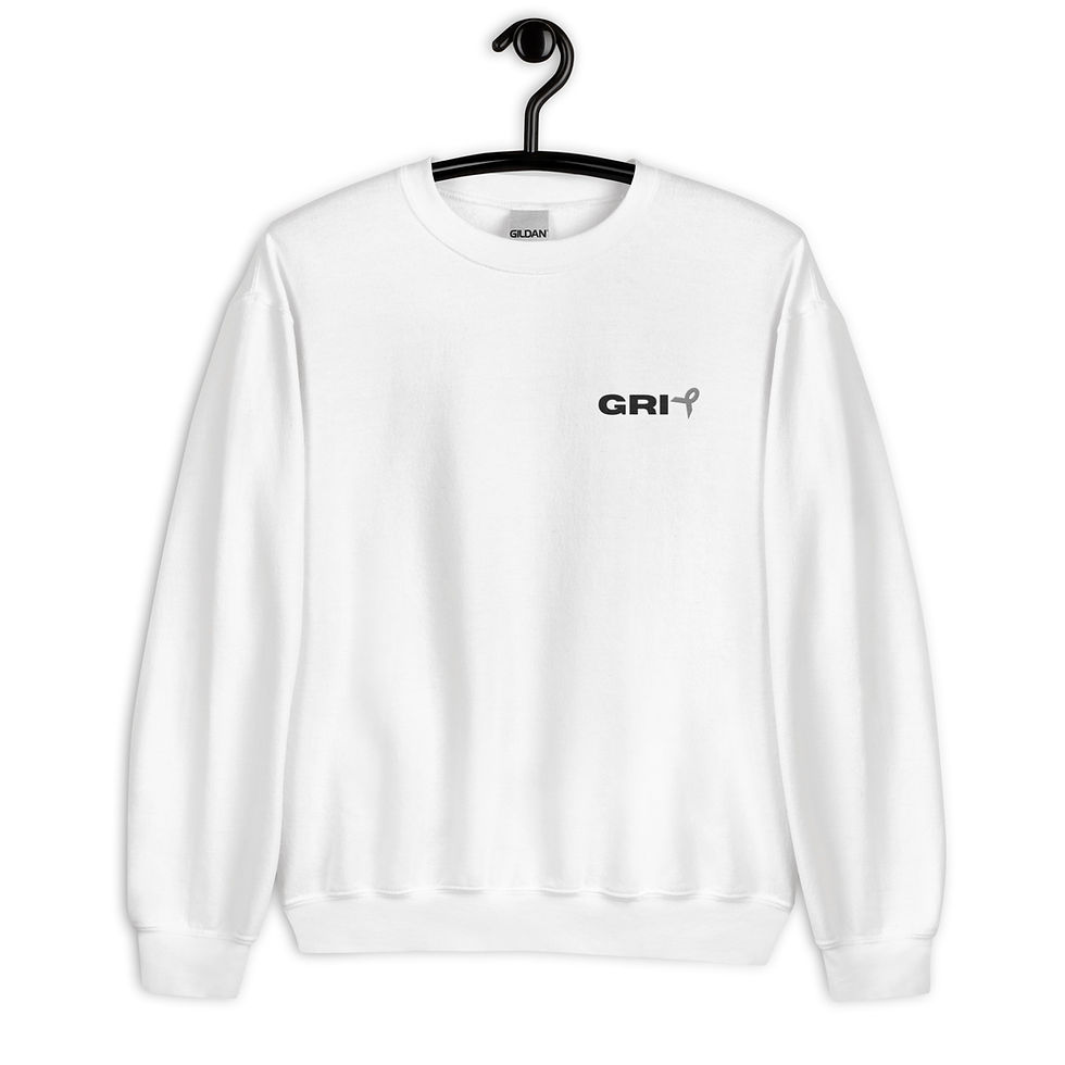 Thumbnail: Unisex Sweatshirt - Brain Cancer - Black Text