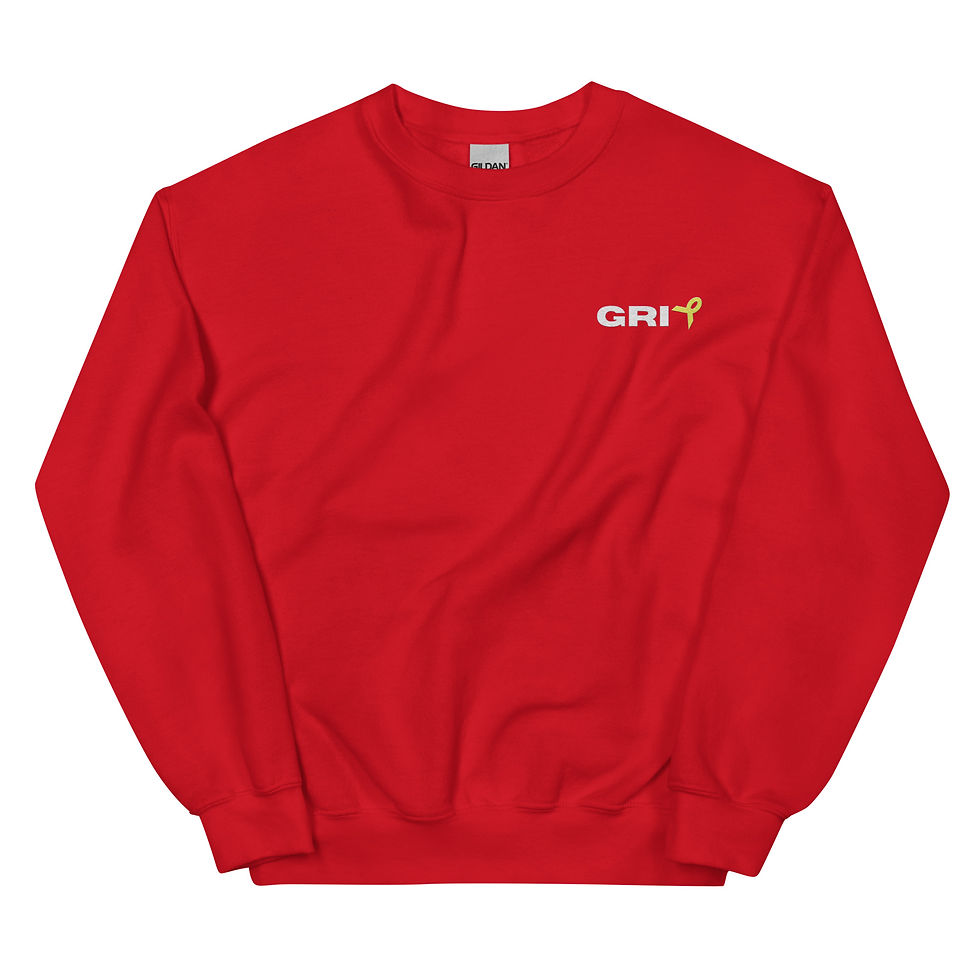 Thumbnail: Unisex Sweatshirt - Bone Cancer - White Text