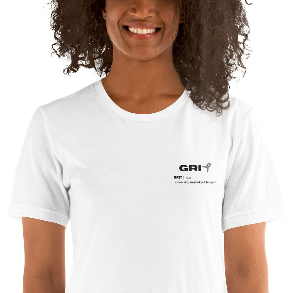 Thumbnail: Unisex T-shirt - Brain Cancer - Black Text