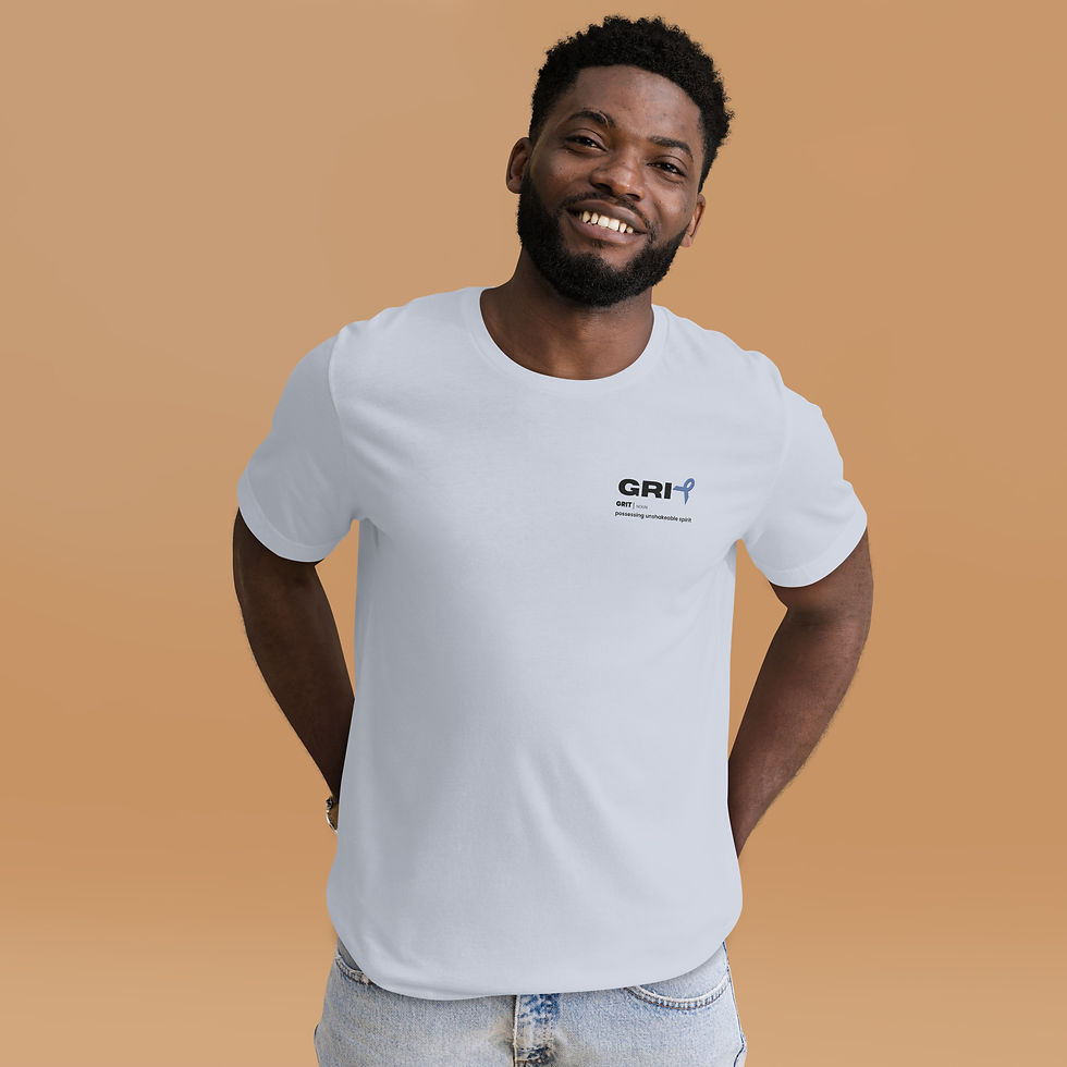 Thumbnail: Unisex T-shirt - Prostate Cancer - Black Text