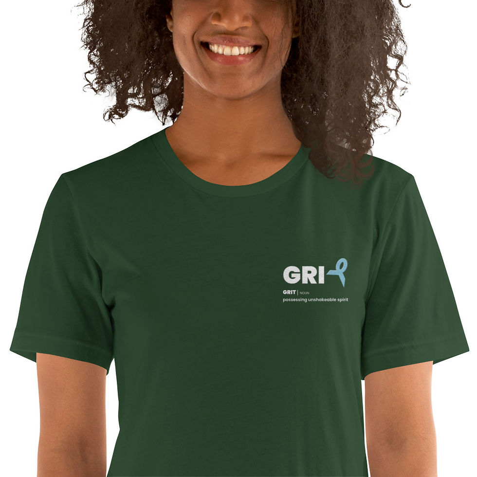 Thumbnail: Unisex T-Shirt - Ovarian Cancer - White Text