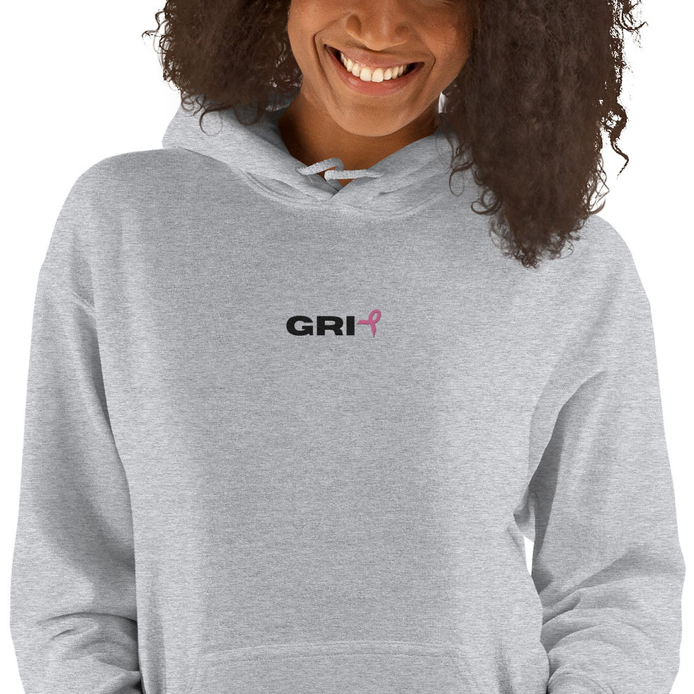 Thumbnail: Unisex Hoodie - Breast Cancer - Black Text