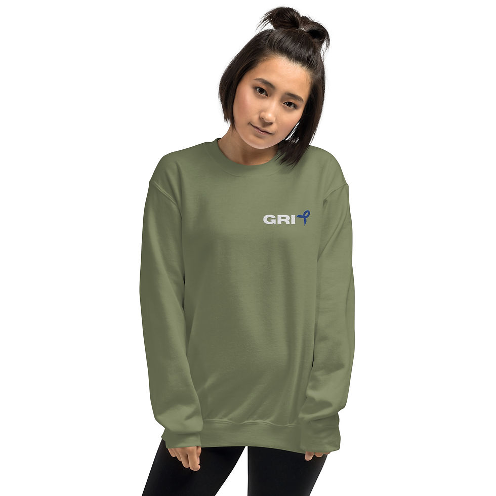 Thumbnail: Unisex Sweatshirt - Colon Cancer - White Text