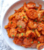 Shrimp and Sausage in a roasted tomato sauce