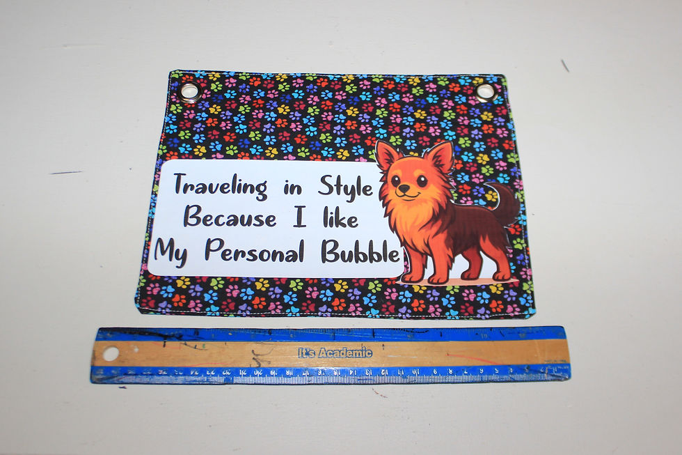 Thumbnail: Fabric Pet Stroller Signs with Heat Transfer Labels