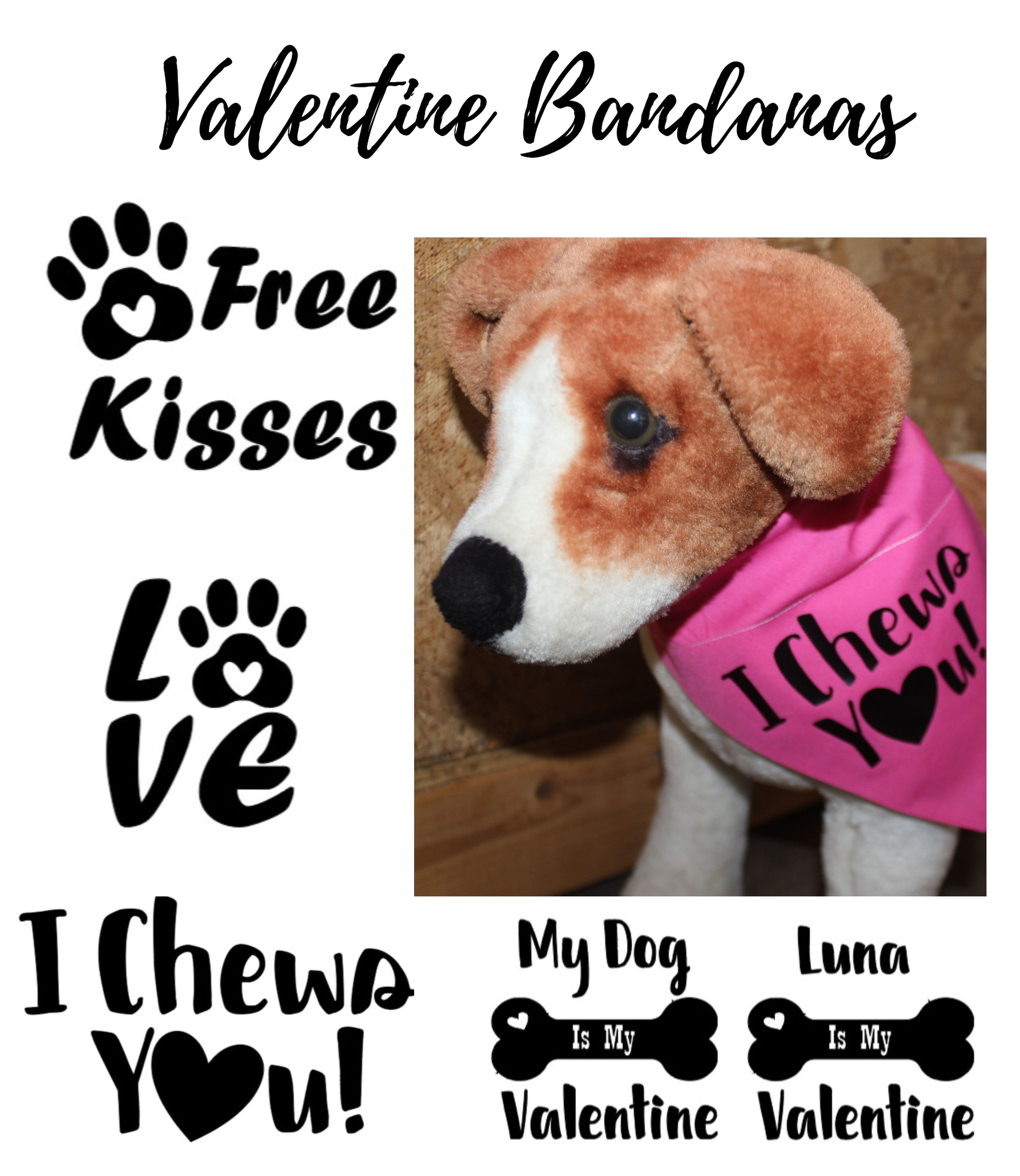 Valentines Themed Bandanas