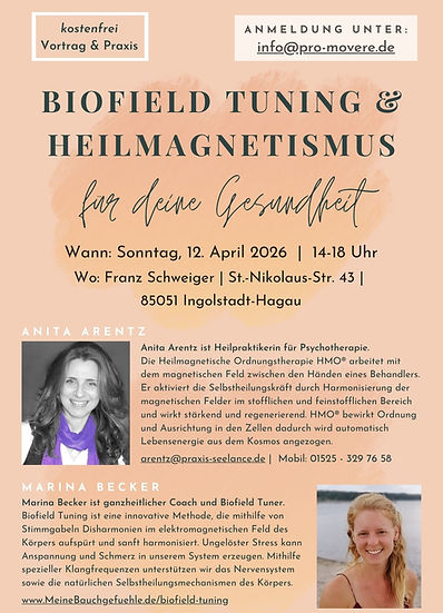 Flyer Vortrag Biofield Tuning Heilmagnetismus