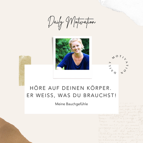 Höre auf deinen Körper Meine Bauchgefuehle