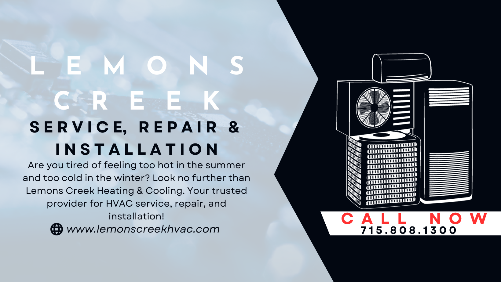 Lemons Creek Heating & Cooling Turtle Lake, WI.