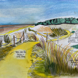 Coastal path, North Norfolk coast