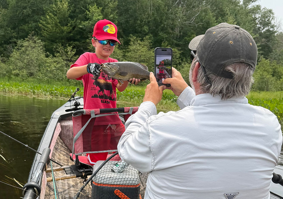 Northwoods River Surrenders Smallmouths as Clouds Move In