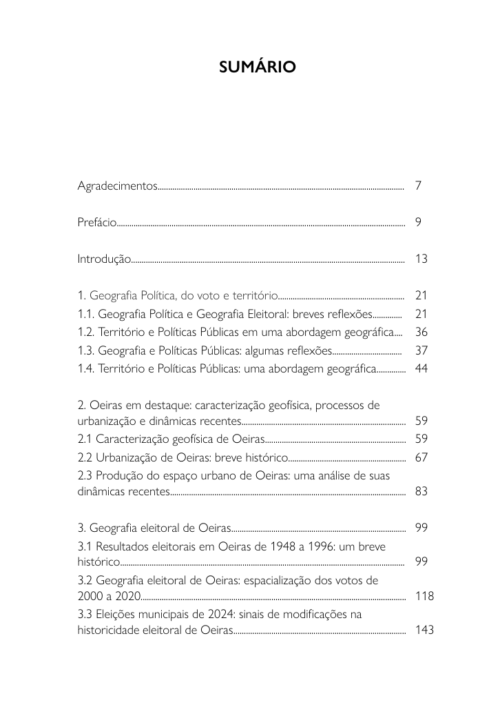 Miniatura: Geografia eleitoral de Oeiras (PI): historicidade e espacialidade das votações