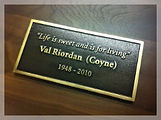 heritage cast house name plate