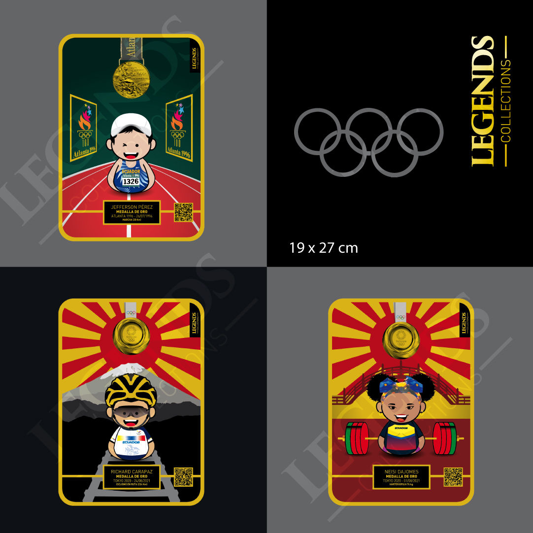 Minigoldens Posters 5 Campeones Olímpicos