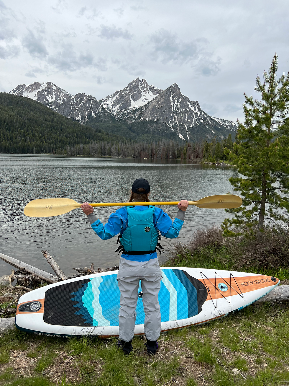 Thumbnail: Blue Aquafur Drysuit Stand Up Paddleboard