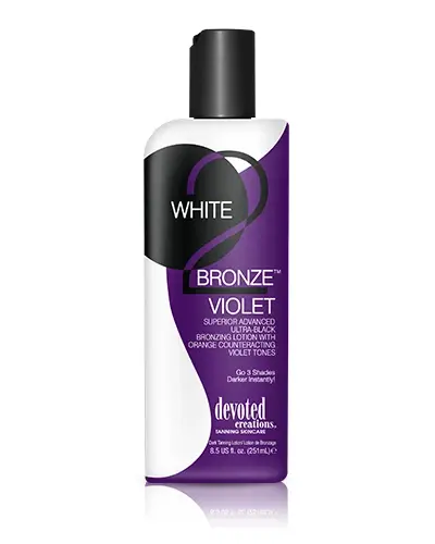 Devoted Creations WHITE 2 BRONZE VIOLET Advanced Ultra-Black Bronzer W2B