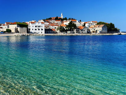 Dalmatian Coast Croatia coastal village clear turquoise water Adriatic Sea