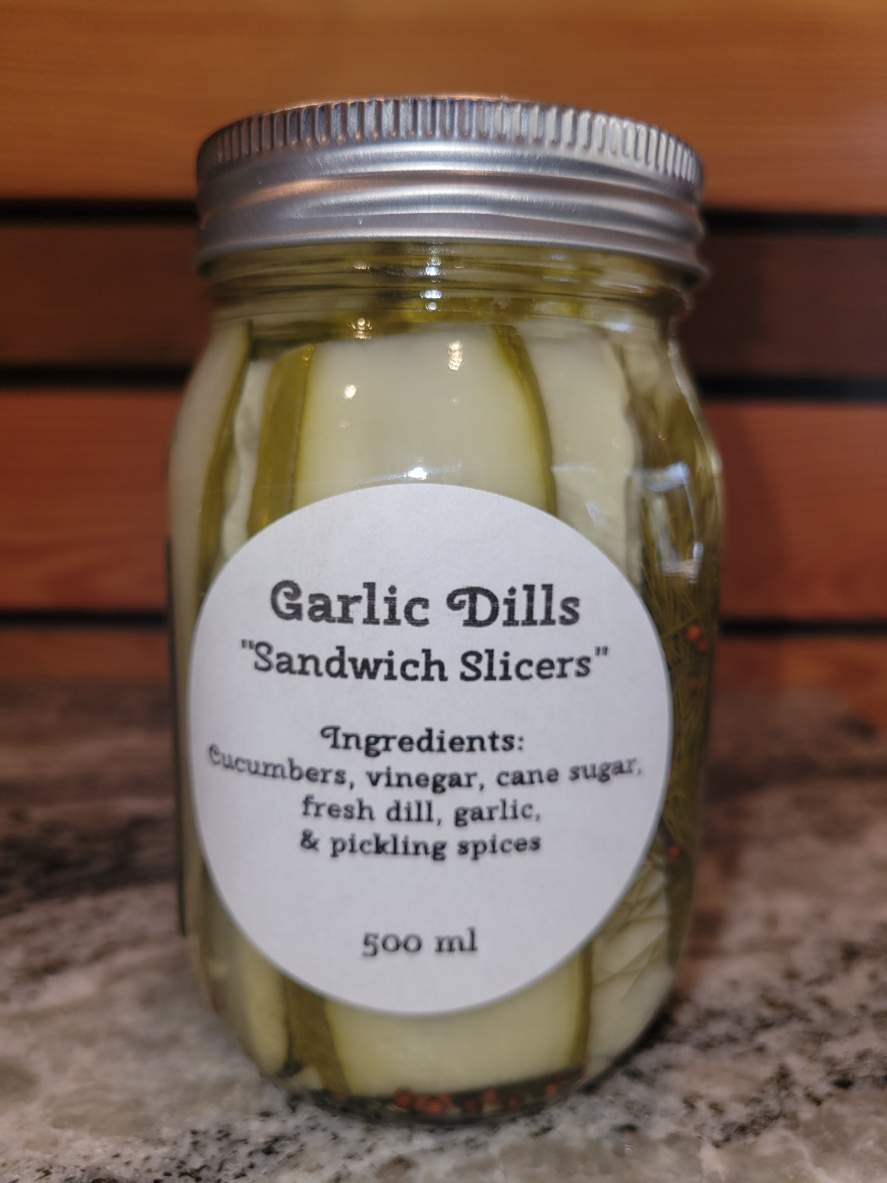 Garlic Dills, Sandwich slicers 500ml