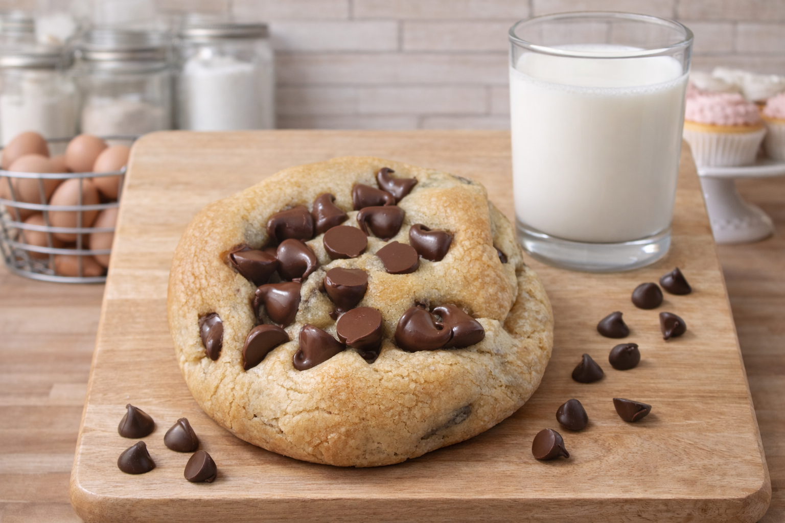 Bakery Style Chunky Chocolate Chip Cookie