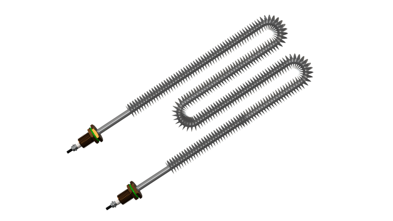 Miniatura: Resistência Tubular Tipo Aletada Helicodal