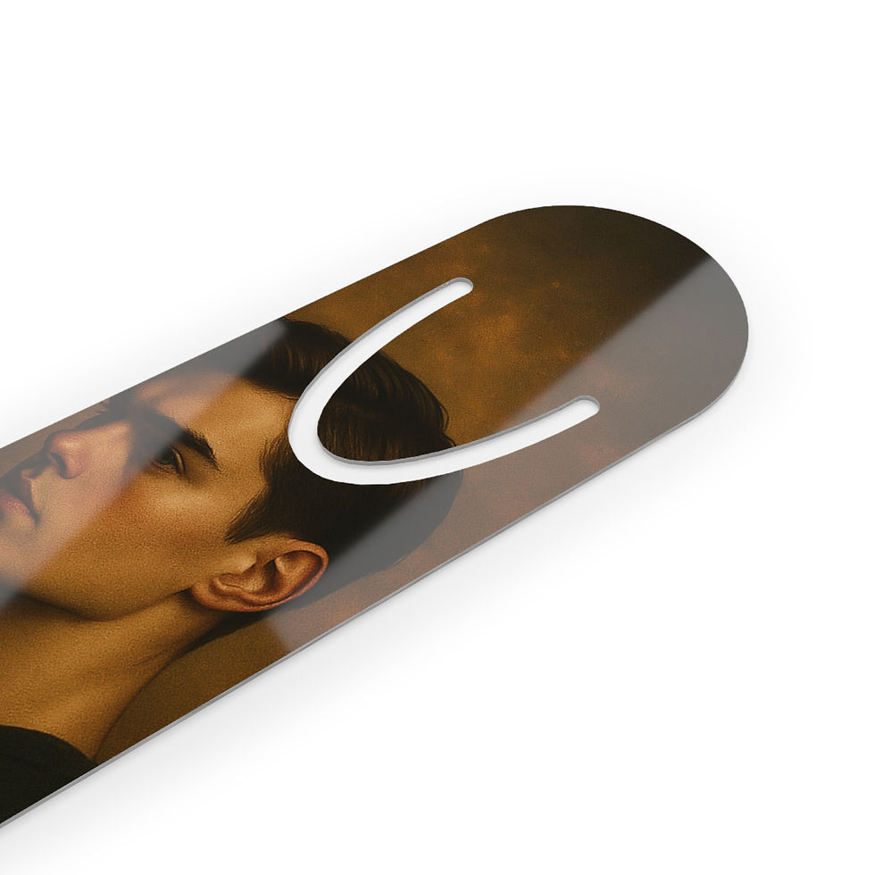 Thumbnail: Elegant Metal Bookmark with Artistic Design - Perfect Gift for Book Lovers