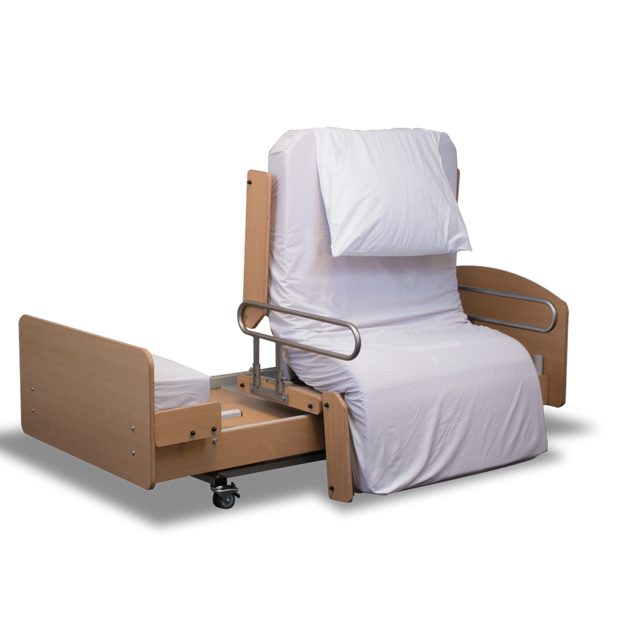 Rotadorm Max bed in its chair exit position.