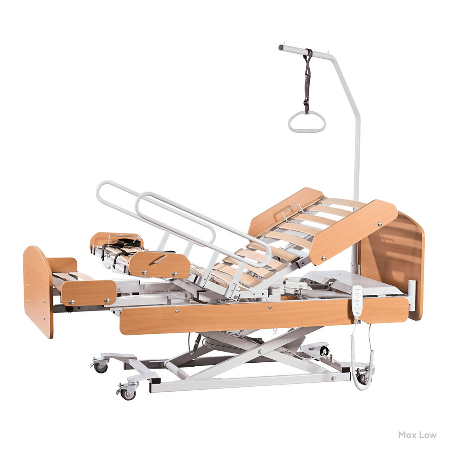 Rotadorm Max rotating hospital bed in seated position
