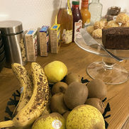 Préparation du petit-déjeuner maison à L’Orée du Mont