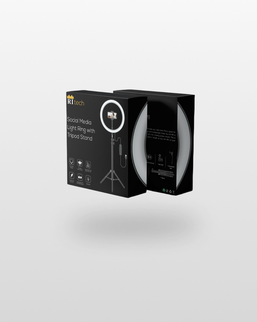 Social Media ring light on tripod