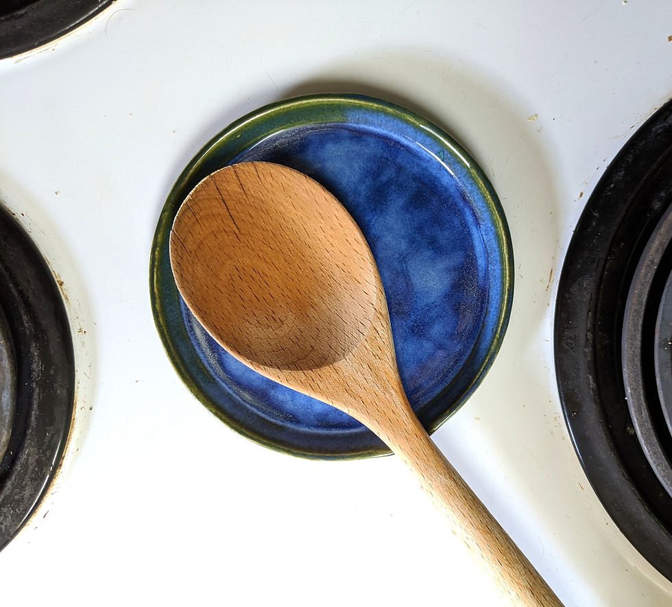 Thumbnail: Spoon rest - cloudy blue